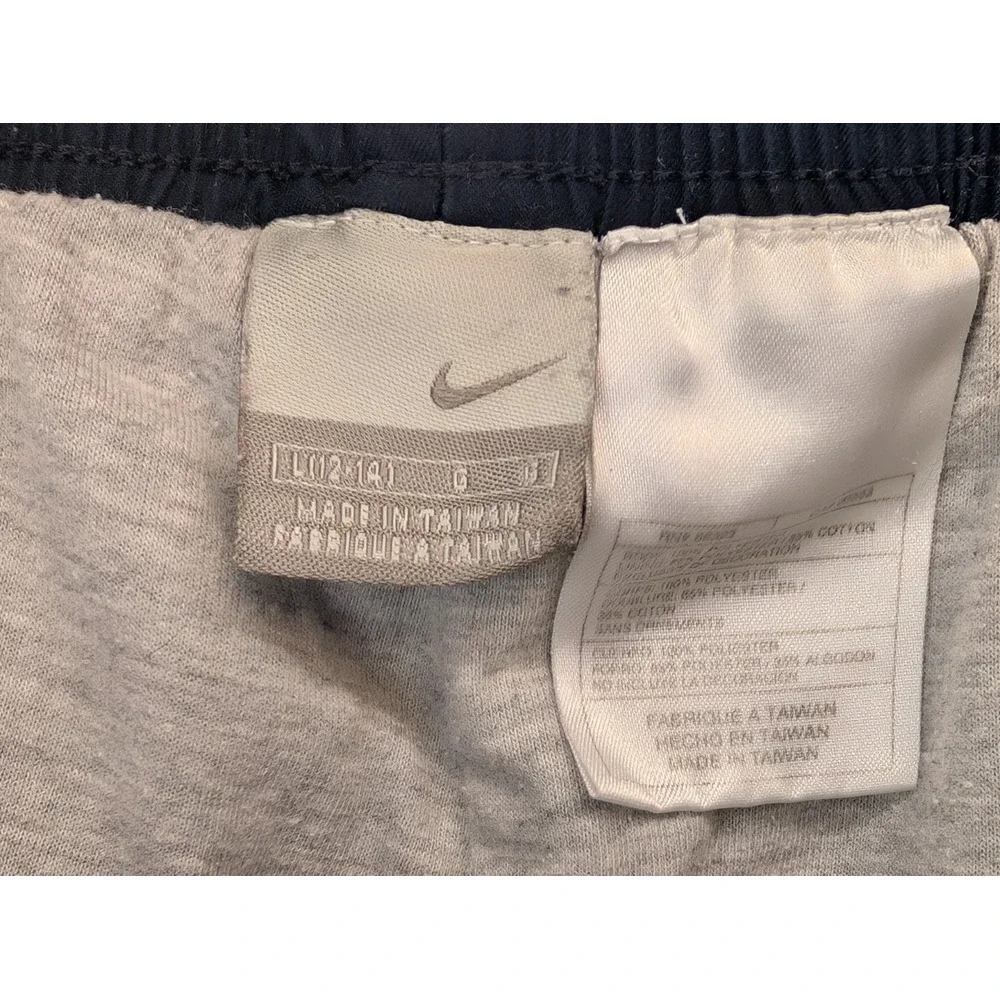 Vtg Y2K Nike Sportswear Track Pants Mens Large Blue Baggy Cotton Lined
